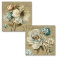 thumbnail image 2 of Gango Home Decor Classic Floral and Butterfly Wall Art ; Two Beige 12x12in Unframed Paper Prints, 2 of 6