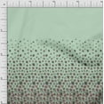 thumbnail image 1 of Soimoi Green Rayon Fabric Leaves & Artistic Pink Floral Panel Printed Craft Fabric by The Yard 56 Inch Wide, 1 of 3