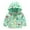 00#Green1257, variant on Infant Girl's Spring Waterproof Floral Printed Rain Jacket Long Sleeve Hooded Outdoor Outerwear Coat