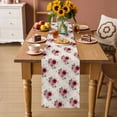 thumbnail image 2 of Pink Spring Floral Table Runner 72 Inches, Farmhouse Flowers Modern Art Bed Runner Dresser Scarves Tabletop for Indoor Outdoor Parties/Ceremony/Banquet, 18" x 72", 2 of 8