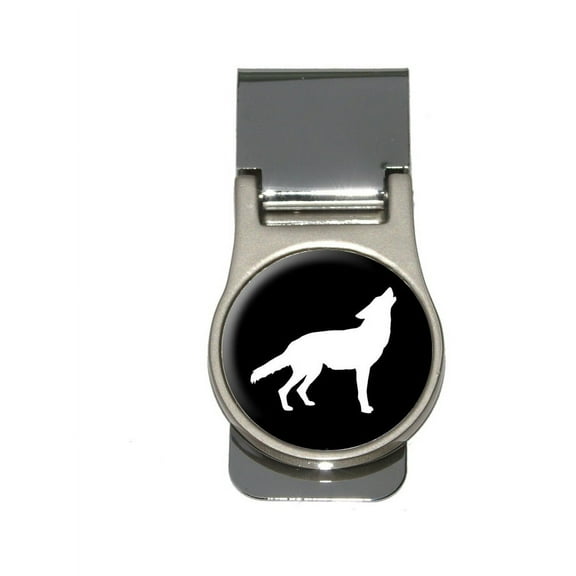 Wolf Howling Money Clip