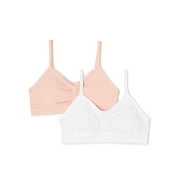 Wonder Nation Girls' Seamless Bra, 2-Pack, Sizes XS-XXL