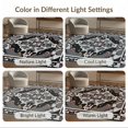 thumbnail image 7 of ODIKA 9'x12' Washable Area Rug Non-Shedding, Easy Care Grey Abstract Contemporary Mosaic Interlocking Border Brushstroke for Master Suite, California King, Under Bed, 7 of 7