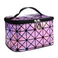 thumbnail image 2 of Bolsa de maquillaje láser 3D, bolsa de almacenamiento de viaje, bolsa de aseo impermeable de gran capacidad, 2 of 4