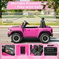 thumbnail image 5 of 24V 2 Seats Ride On Car for Kids, Licensed RAM RHO 1500 Powered Electric Car with 4 Wheels Spring Suspesion, Ride On Toy for 3-8 Year Boys & Girls with Remote Control, Horm, Siren, LED Lights, Pink, 5 of 9