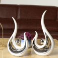 thumbnail image 3 of 2Pcs Modern Ceramic Statue Figurine Sculpture for Home Coffee Table Ornament, 3 of 9
