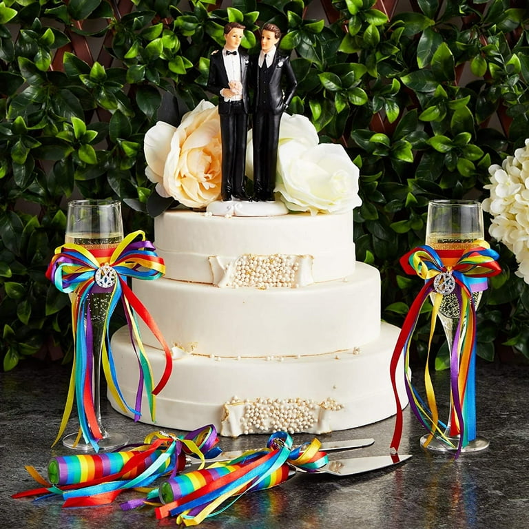 Wedding cake cutter and flute deals sets