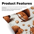thumbnail image 2 of Squirrel Covers with Unique Patterns, Set of 2 Decorative Throw Pillow Inserts for Sofa Bed Couch, 16x16/18x18/20x20 Inches, Ideal for Home Decor and Gifting, 2 of 6