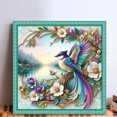 thumbnail image 2 of Kit Punto Cruz Con Pájaro Hilo Algodón Ecológico Bordado 14CT 40x40cm, 2 of 9