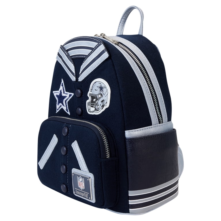 Loungefly White & Navy Sequin \'Cowboys\' Mini Backpack DALLAS COWBOYS LOUNGEFLY SEQUIN MINI BACKPACK – JR main image 3