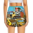 thumbnail image 4 of Goofa Different Construction Site Vehicles Printed Women 2 in 1 Running Shorts,Quick Dry Athletic Workout Shorts,High Waisted Athletic Shorts with Liner Pockets-Large, 4 of 9