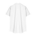 thumbnail image 4 of Mens Cotton Henley T-Shirts Short Sleeve Button Down Casual Basic Tees Work Solid Shirts with Split Side, 4 of 6