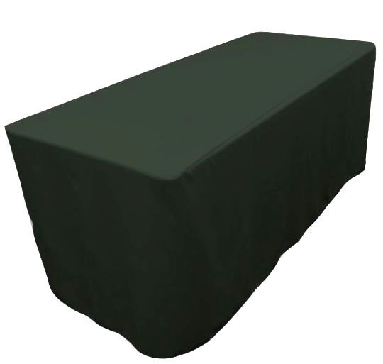 TableClothMarket 5ft Fitted Polyester Table Cover – Navy, Trade Show Booth, Wedding, DJ
