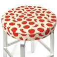thumbnail image 3 of Haiem Tomatoes And Chili Cushion Round Bar Chair Seat Cover Bar Chair Cushion Covers Elastic Washable Bar Chair Cover,Protects from Scratches and Stains-12 inch, 3 of 7