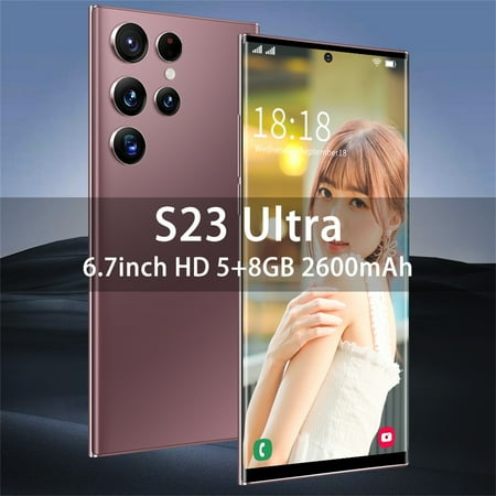 

NGTEVOOS Clearance S22 Ultra 3G Smartphone 6.7-inch HD Dual Standby Card Slot 2+16G Memory 2600mAh Battery Support Extension 128g Face Unlock