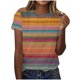thumbnail image 1 of Tops de Ajuste Suelto para las Mujeres Sudadera Casual Impresa Manga Corta Cuello Redondo Superior, Poliéster, 1 of 4