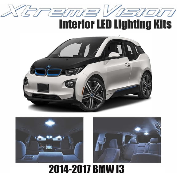 XtremeVision Interior LED for BMW i3 2014-2017 8 Pieces Cool White Interior LED Kit   Installation Tool