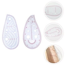 Masteelf  2 Pcs Sewing Gauge Accurate Clothing Rulers Pattern