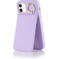 thumbnail image 6 of iPhone 11 Case with Card Holder for Women, iPhone 11 Phone Case Wallet with Credit with Ring Kickstand Shockproof Slim Stand Case for iPhone11 - Purple, 6 of 15