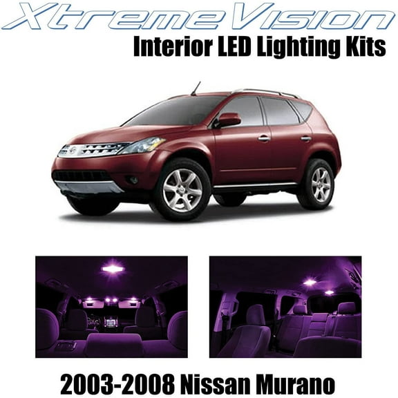 XtremeVision Interior LED for Nissan Murano 2003-2008 9 pcs Pink Interior LED Kit   Installation Tool