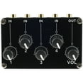 thumbnail image 4 of Stereo Audio Mixer 3.5mm 4 Channel Portable Mini with Separate Volume Control Fashion Splitter Small Sound No External Power for Instrument, 4 of 10