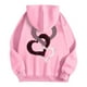 thumbnail image 4 of WILLBEST Sudadera Deportiva para Mujer, Estilo Casual, Ideal para El Día de San Valentín Sudadera con Capucha Estampada, Estilo Holgado Mediana, 4 of 4