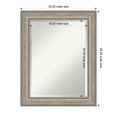 thumbnail image 6 of Amanti Art Fleur Silver Beveled Wood Bathroom Wall Mirror, 6 of 10