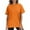 B451 Orange summer tops for women clearance under $5, variant on Cagogo Ladies Tshirt Summer Under $5 Plus Size Scoop Neck Short Sleeve Cotton Solid Color Plain Tops Peasant White Shirts Clothes Valentines Day Gifts for Her