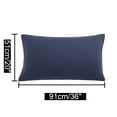 thumbnail image 6 of REGALWOVEN 1800 Microfiber Breathable Zippered Pillowcases Set of 2, King Navy 20"x36", 6 of 7