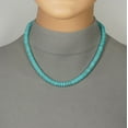 thumbnail image 2 of Unisex Turquoise Magnesite Gemstone Beaded Necklace – 20 inch, 2 of 4
