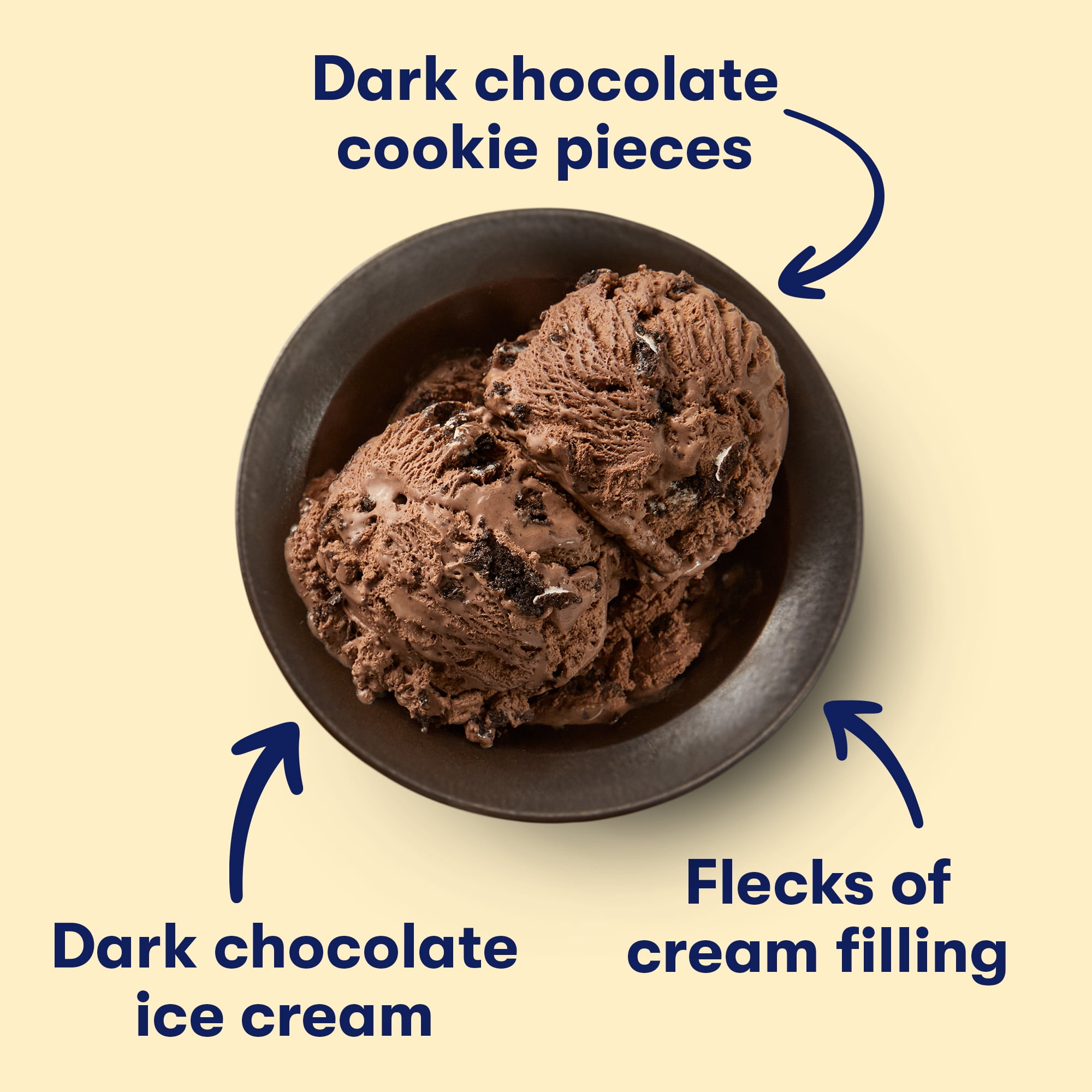 Tillamook Dark Chocolate Cookies & Cream Ice Cream, 48 oz