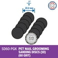 thumbnail image 2 of Dremel SD60-PGK EZ Lock Pet Nail Grooming Discs for 7760PGK/PGKE & AT02 Pet Guard Attachment, 10 Pack, 2 of 8