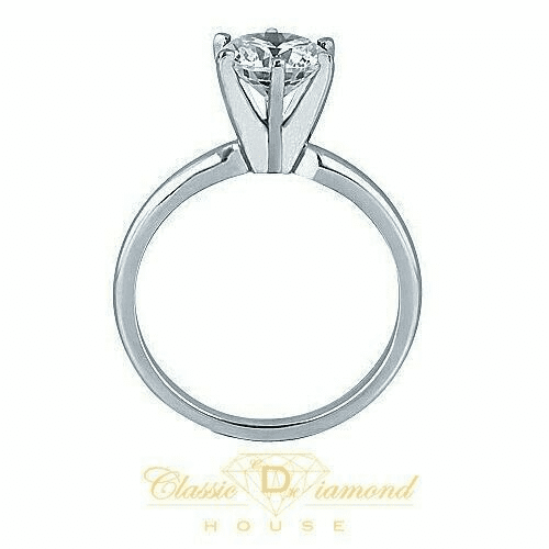 2.65 Ct 14k High-Polished Round Cut  Diamond Wedding Engagement Ring for Women Tarnish-Resistant Comfort Fit for All Ladies
