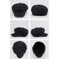 thumbnail image 6 of Women's Faux Linen Newsboy Cap with Drawstring, Lightweight Ventage Casual Baker Boy Hat, 6 of 7