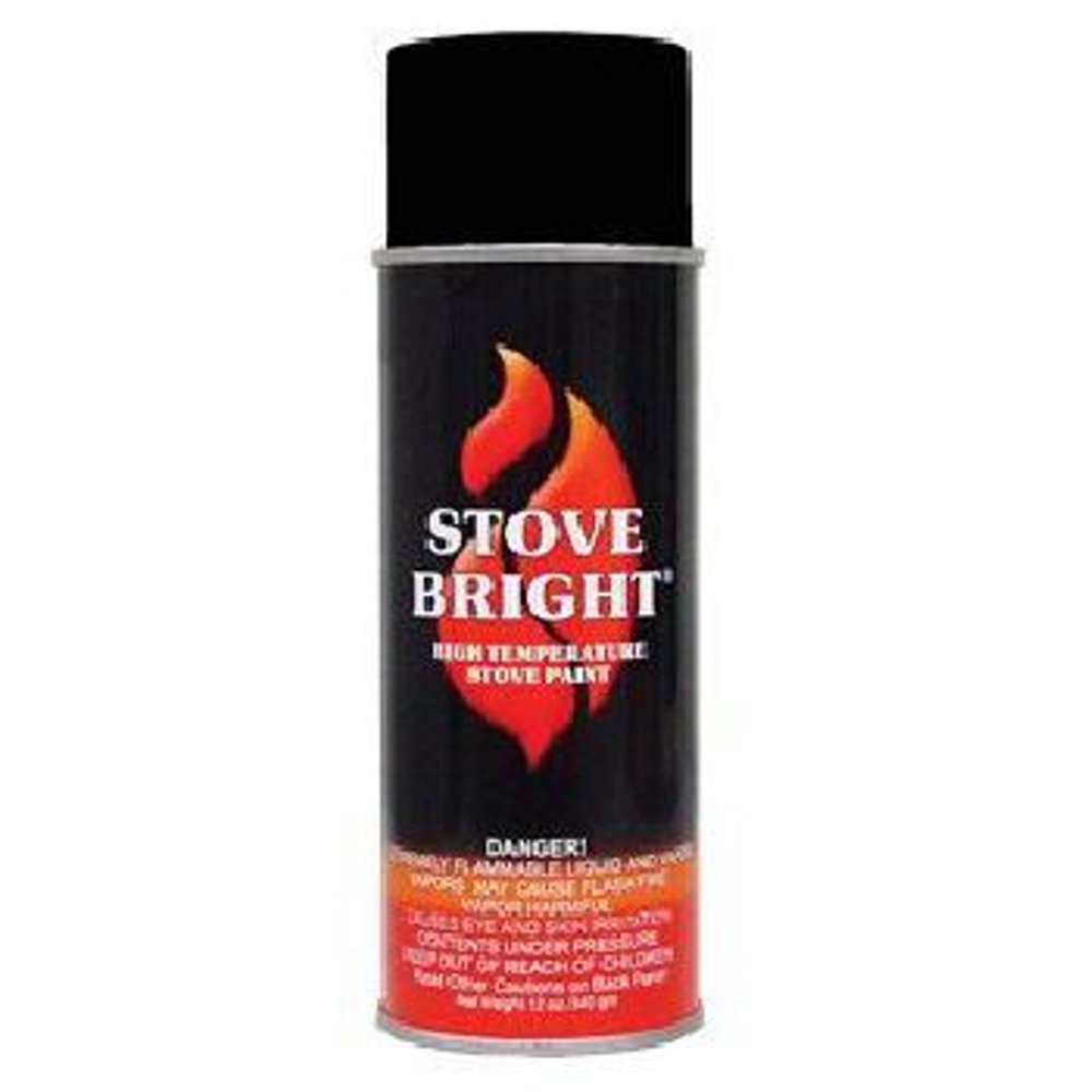 Stove Bright 1200 Degree High Temp Paint Flat Black
