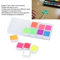 thumbnail image 4 of Neon Watercolor Paint Set, Easy To Store 12 Colors Solid Watercolor Paint Set Fluorescent  for Art, 4 of 8
