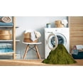thumbnail image 2 of Ahgly Company Tapis d'Intérieur Rectangulaire Transitionnel Vert Olive Lavable à la Machine, 7 Pieds x 10 Pieds, 2 of 7
