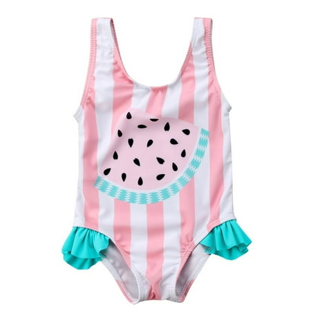 

Baby Girls One Pieces Swimsuit Cute Swimwear Bathing Suits 0-3 Years