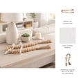 thumbnail image 5 of Refined Marble Bead Accent for Home Decor and Bathroom - Sculpted Neutral Styling for Office, Room and Living Room - Elegant Garland  for Shelf and Coffee Table Decor Surfaces - 3", Tan & White, 5 of 11