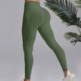 thumbnail image 5 of Kvture Women Seamless Impact Leggings Scrunch Workout Leggings Medium Waist Tummy Control Butt Lifting Gym Yoga Pants Green L, 5 of 8