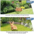 thumbnail image 3 of 25 Pack Garden Animal Barrier Fence, 17in(H) x27ft(L) No Dig Decorative Fences, 1.5in Spike Spacing Rustproof Metal Garden Fence Border for Dogs Rabbits, Bottom Blocker for Outdoor Yard Patio, 3 of 5