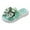 Green, variant on Daznico Girls Slippers Fashionable Soft Sole Comfortable Children Shoes Flower Pearl Beach Sandals,7-8 Years