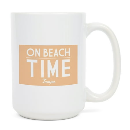

15 fl oz Ceramic Mug Tampa Florida On Beach Time Simply Said Dishwasher & Microwave Safe