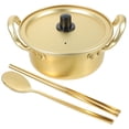 thumbnail image 3 of 1 Set Hot-pot Pot Double Handle Cooking Pot Aluminum Wok with Spoon, 3 of 8