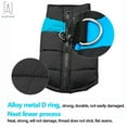 thumbnail image 4 of Gustave Waterproof Warm Dog Clothes for Winter Pet Coat Protection Down Jacket Pet Dog Vest for Small Dogs Up to 15lbs "M,Blue", 4 of 8