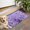 Purple Butterfly Flower, variant on Purple Yellow Blue Butterfly Pattern Door Rugs,Washable Non Slip Door Mats Indoor,Decorative Door Mats,Entry Mat Indoor for Entrance,Bedroom,Kitchen,Bathroom,17"x30"