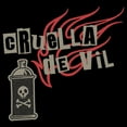 thumbnail image 2 of Men's Cruella Spray Flames Logo  Graphic Tee Black Small, 2 of 5