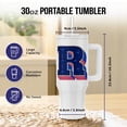 thumbnail image 2 of Personalized Initial Letter R 3D Blue, 30oz Tumbler, 2 of 7