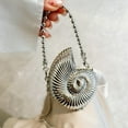 thumbnail image 5 of Mini Alloy Seashell Crossbody Bag Stylish Women's Shoulder Purse Compact Makeup Clutch For Everyday, 5 of 8
