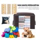 thumbnail image 5 of Organizador Bolsa de almacenamiento de ropa de gran capacidad, plegable para edredón (café Likrtyny Libre de BPA, 5 of 9